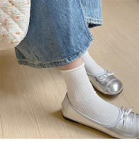 Calcetines Mujer Veraniegos Brechos Transpirables Colores Caramelo Casual Basic Crew Suaves Talla Ajustable Para Primavera Y Verano - details 3