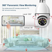 Cámara De Seguridad Interior Tuya 5G WiFi Con Luz LED Color Y Visión Nocturna Auto Tracking Audio Bidireccional 5MP 3MP Base E27 - details 4