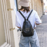 Mochila Pequeña De Cuero Genuino Para Mujer Bolso De Hombro Suave De Cuero Oveja De Alta Calidad Moda Escuela Para Teenager Chicas - details 7