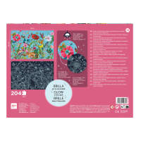 PUZZLE GLOW IN THE DARK FLORES BRILLA EN LA OSCURIDAD 204 PIEZAS + POSTER - APLI KIDS - details 4