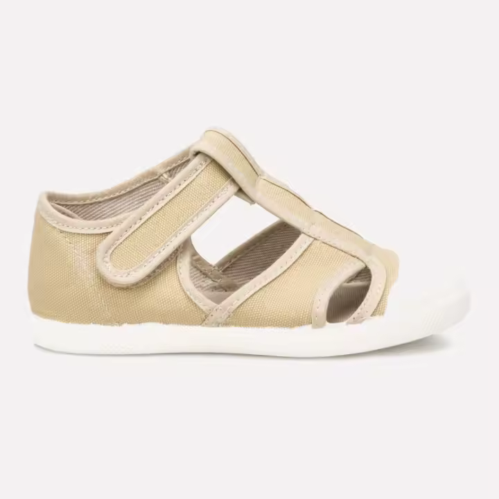 Zapatillas de lona niño BATILAS 801/122 SANDALIA CERADA LONA PIEDRA 34583 25V - 1
