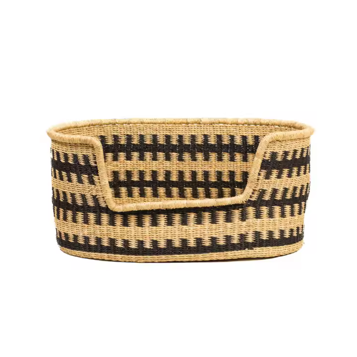 LADRAN GAUCHO - Cama de Cesta para Perros PUMBA Original y Exclusiva – Hecha a Mano con Materiales de Alta Calidad, Comodidad y Estilo Único para tu Mascota *no incluye relleno - 1