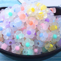 100pcs Bolas De Acrílico Amarillas De Girasol 12mm Mate Transparente Colores Mixtos Para Manualidades Pulseras Y Pendientes De Verano Joyería - details 0
