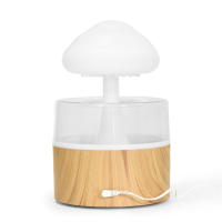 Nuevo humidificador de nube y lluvia con luces de colores, atomización ultrasónica, humidificación por gotas de lluvia, máquina de aromaterapia con forma de hongo y nube. - details 3