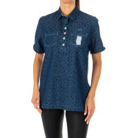 La Martina-Camisa manga corta y cuello de solapa LWC007 para Mujer