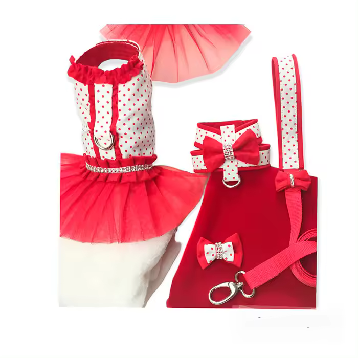Set de Paseo para perro pequeño,  Sweet Cherry - 1