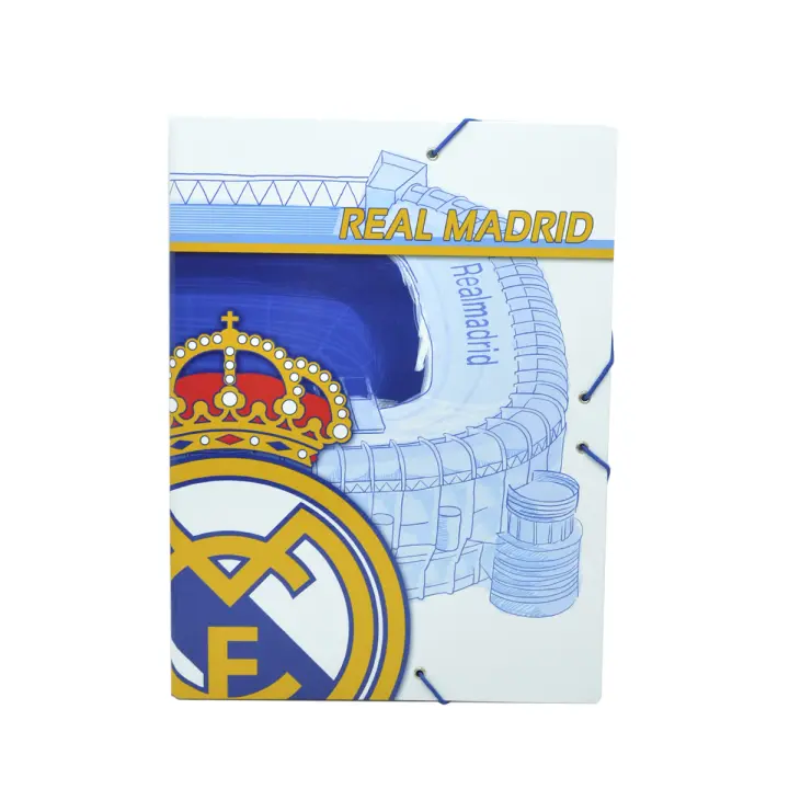 Real Madrid Carpeta Clasificadora Cartón Estadio Santiago Bernabéu Producto Oficial 26 x 35 cm - 1