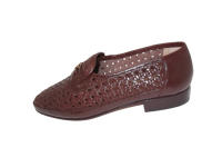 Valien's Zapatos Valien's piel trenzada Cierre elástico suela de cuero Color Marrón Talla 44 - details 3