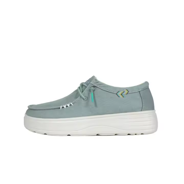 Natal Zapato Wallabi De Mujer De Algodon Walk In Pitas Verde - 1