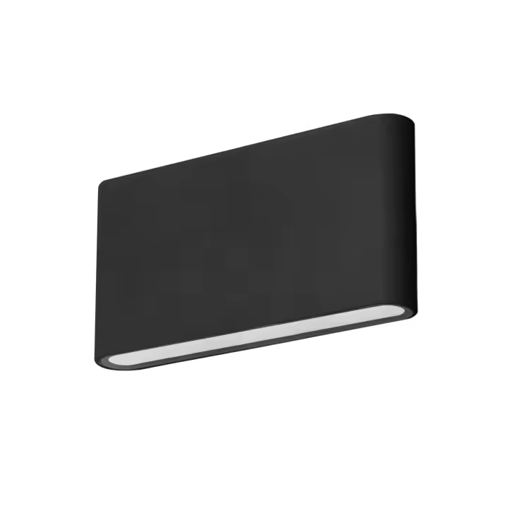 FORLIGHT Slim - Aplique Exterior LED IP54 Minimalista con Luz Cálida 3000K. Color Negro - 1