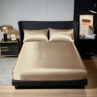 Sábana Elástica De Seda UPzo 100% Poliéster Para Cama Reina Sin Almohadero Funda De Matrícula Con Borde Elástico Cubierta De Seda Para Adultos - details 2