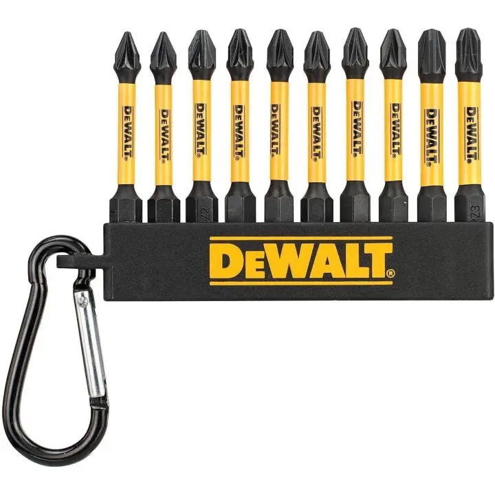 DeWalt DT7274-QZ - Juego de puntas de destornillador de alto impacto Pozi y Phillips de 50 mm PZ1 PZ2 PH2 - 1