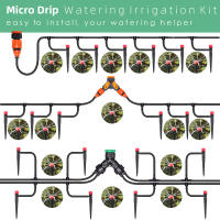 Sistema De Riego Por Drip 13CM Con Mangue De 1/4'' Kit De Roscado Ajustable Para Jardín Flores Verduras 4-Maneras De Riego Micro - details 2