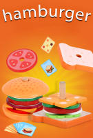 Juguetes Educativos De Madera Para Niños Juego De Cocina Pretendida Sándwich De Hamburguesa Simulación Juego De Alineación Montessori - details 0