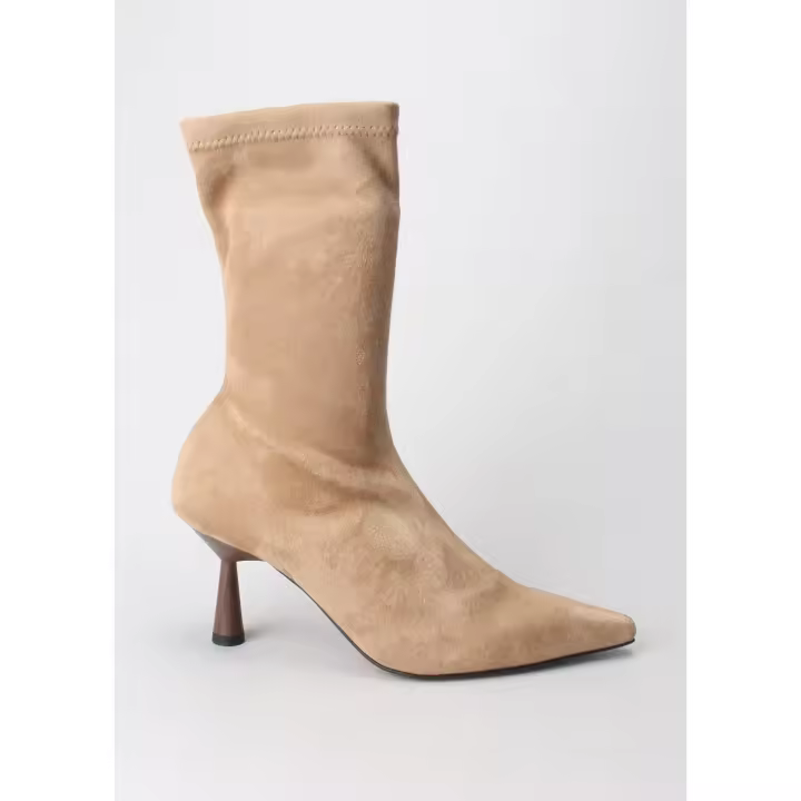 botin etan taupe tacon madera NICHI SEIJO - 1