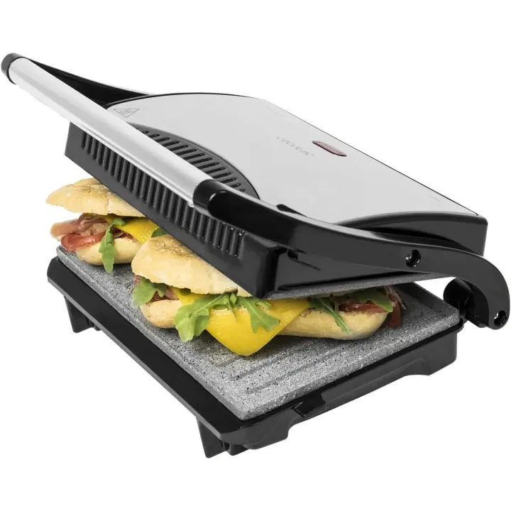 Parrilla Eléctrica Cecotec Rock’Ngrill 700 W Máxima Antiadherencia Acero - 1