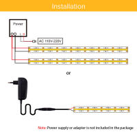 FCOB Tira De Luz LED COB 16.4ft 480LEDs/m Dimmable Alta Densidad Flexible 3000K 4000K 6500K RA90 Luces DC12V 24V Para El Hogar - details 7