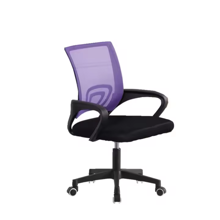 Silla de Oficina con Soporte Lumbar Giratoria Escritorio Sillon Ruedas Despacho casa salon habitacion ergonómica Gaming, escritorio, silla nordico tulipu NEGRO GRIS - 1