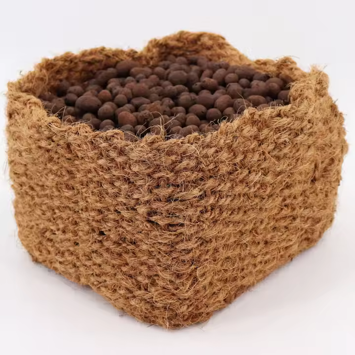 5 cestas para plantas de coco 20 x 20 x 15 cm cesta para estanque para estera de banco y estera de terraplén - 1