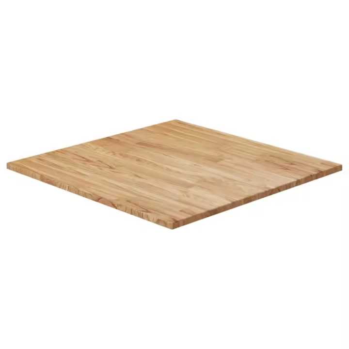 vidaXL Tablero de mesa cuadrado madera roble marrón claro 90x90x1,5 cm - 1