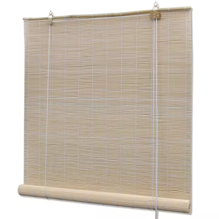 vidaXL Persianas enrollables de bambú natural 120x220 cm - 1