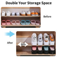 Colgador De Zapatos Ajustable Con Doble Capa Y Diseño Engrosado Para Ahorrar Espacio Y Organizar En El Hogar O Dormitorio - details 6