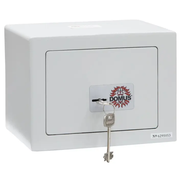 ARREGUI D-HC/0 Caja Fuerte de Acero con Cerradura de Llave, Caja de Seguridad para Casa y Hogar, Fácil de Usar y de Instalar, 17 x 23 x 17 cm, 5 L - 1