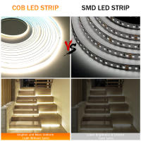 Tira LED COB Flexible 3MM Ancho Para Decoración Del Hogar 384Leds/M 3000K 4000K 6000K Calor/Natural Blanco DC 12V 24V Sin Protección Contra El Agua - details 13