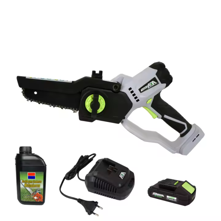 Minimotosierra de Bateria 20V Akita + Bateria + Cargador + Aceite AKITA - 1