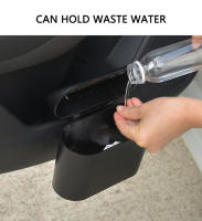 Caja De Basura Para Coche Negro ABS Tipo De Comprimido Cuadrado Almacenamiento De Basura Para Vehículo Accesorios Interiores De Auto Soporte De Limpieza Y Organización - details 4
