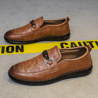 Zapatos De Cuero De Alta Calidad Para Hombre Loafers Italianos De Lujo Casual Transpirables Zapatos De Vestir Slip-on Para Conducir - details 12