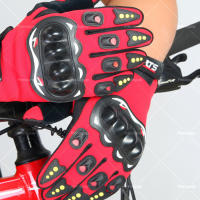 Guantes tácticos de motocicleta con pantalla táctil para hombre, adecuados para deportes al aire libre, ciclismo, paintball, acampada, montañismo y senderismo. - details 3