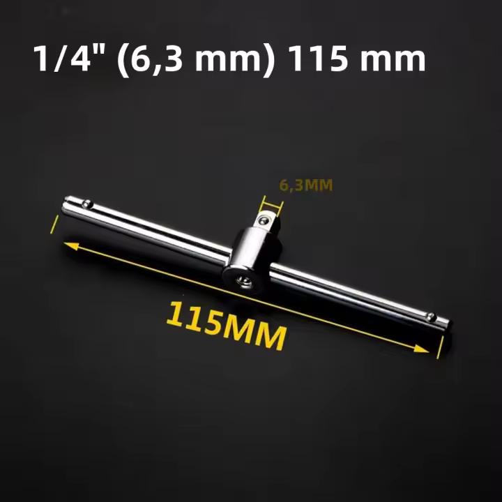Extensión De Destornillador Sliding T Bar Para Reparación Automotriz 1 Pieza Compatible Con 1/4" 3/8" 1/2" Longitud Ajustable Herramienta Esencial Para El Hogar - 1