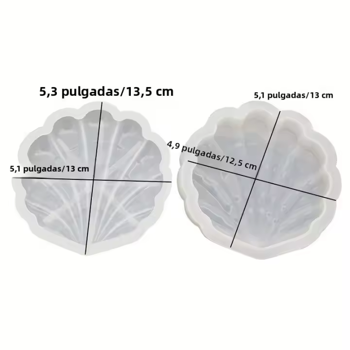 Kit De Molde De Resina Con Concha De Mar DIY Para Crear Joyería Y Recuerdos Únicos Silicone Fácil De Usar Regalo Ideal Para Decoración Del Hogar - 1