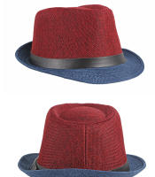 Sombrero De Jazz Patchwork Para Hombres Y Mujeres Moda Primavera Y Verano Fedoras Decorativas Para Adultos Fiesta Formal Polyester - details 4