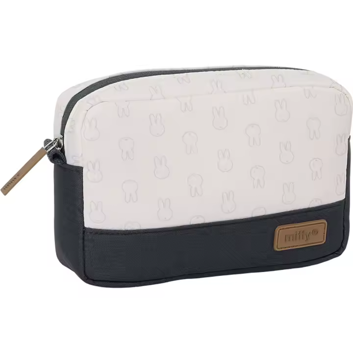 SAFTA | NECESER PEQUEÑO RECTANGULAR Y REPELENTE AGUA MIFFY MUM "MOON" - Neceser Licencia Oficial - Diseño Elegante - Ideal para Viajes y Uso Diario - Material Resistente - Cierre de Cremallera Seguro - 1