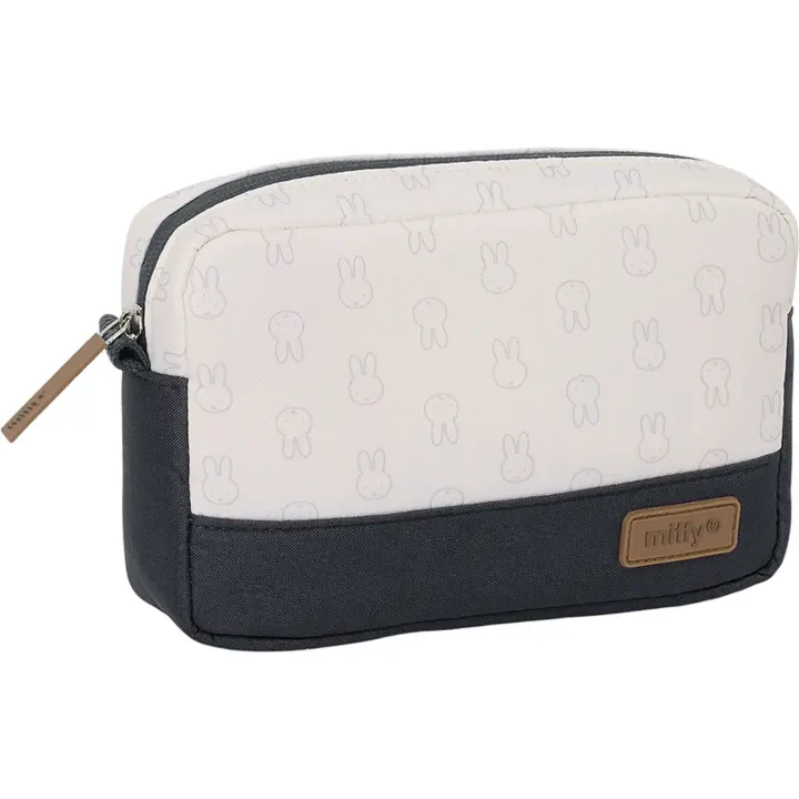 SAFTA | NECESER PEQUEÑO RECTANGULAR Y REPELENTE AGUA MIFFY MUM "MOON" - Neceser Licencia Oficial - Diseño Elegante - Ideal para Viajes y Uso Diario - Material Resistente - Cierre de Cremallera Seguro - 1