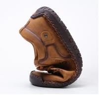 Zapatos Casuales Para Hombre En Cuero Mocasines De Alta Calidad Confortables Y Transpirables De Punta Redonda Antideslizantes Para Exterior Y Interior - details 7