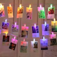 Luces De Cadena LED Con Clip Para Fotos USB Operadas Por Batería Decoración De Navidad Para Fiesta De Boda Xmas Iluminación Faeirina - details 6