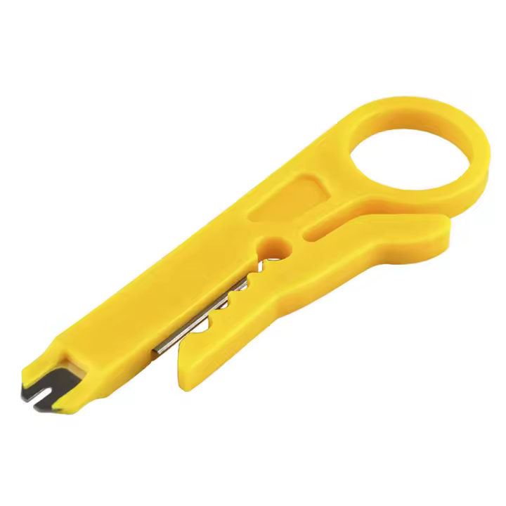 Actecom Cable Cutter Herramienta IDC Red Amarillo Mini alicate Pelacables UTP para Cable de Bolsillo portátil - 1
