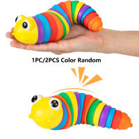 Juguete Educativo Y De Alivio Del Estrés Para Niños 2 Piezas De Caterpillar Y Tiburón Rompecabezas Colorido Y Formas Adecuado Para Edades 3-12+ - details 2