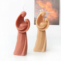 Molde De Silicona 3D Para Vela Mom Con Bebé Virgen Mold De Cera Y Resina Figura Humana Regalos De Arte Abstracto Familiar - details 7