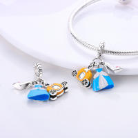 Perlas De Perfume Para Mujer Plata Esmaltada Colgante De Zapatos Altos Y Lápiz Labial Para Pulsera DIY Joyería - details 67