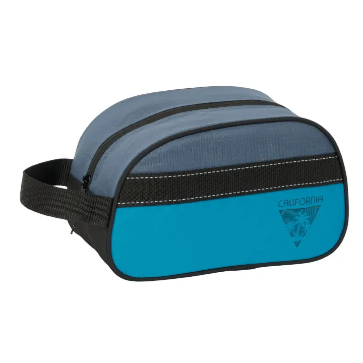 Neceser de Viaje BlackFit8 California Azul Negro Reciclable 26 x 15 x 12 cm - 1