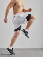 Shorts De Entrenamiento Para Hombres Con Estampado Cristianos 2 En 1 Para Correr Y Gimnasio Con Bolsillo Para Teléfono Y Anillo De Toalla - details 7