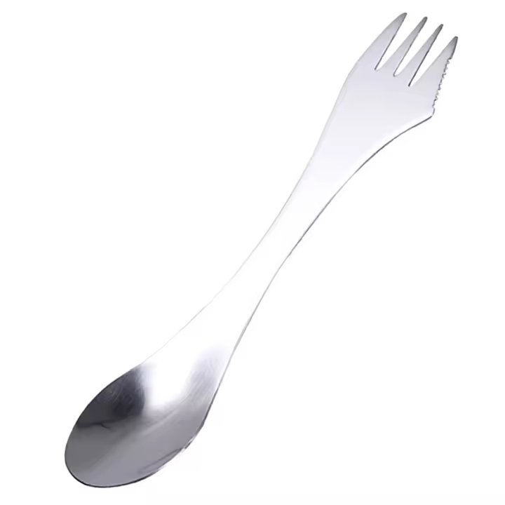 Cubres de camping 3 en 1, Cuchillo, Cuchillo, TENEDOR para Viajes al Aire Libre. - 1