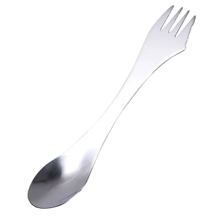 Cubres de camping 3 en 1, Cuchillo, Cuchillo, TENEDOR para Viajes al Aire Libre. - 1