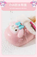 Zapatillas De Algodón Sanrio Para Niñas Auténticas Y Cálidas Con Forro De Terciopelo Antideslizante Zapatos De Algodón De Dibujos Animados Para Invierno - details 4