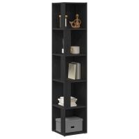 Gabinete Esquinero vidaXL Negro Roble 33x33x164,5 cm Madera - details 2