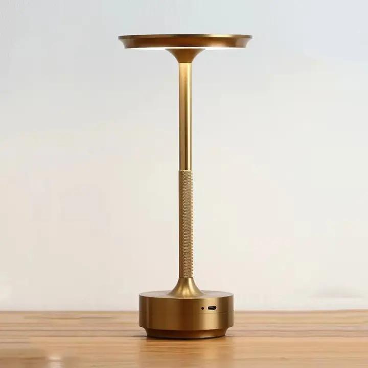 Lámpara De Mesa Inalámbrica Recargable Con Sensor Táctil Luz Nocturna LED Para Lectura Decoración De Habitaciones Restaurantes Hoteles Bares - 1